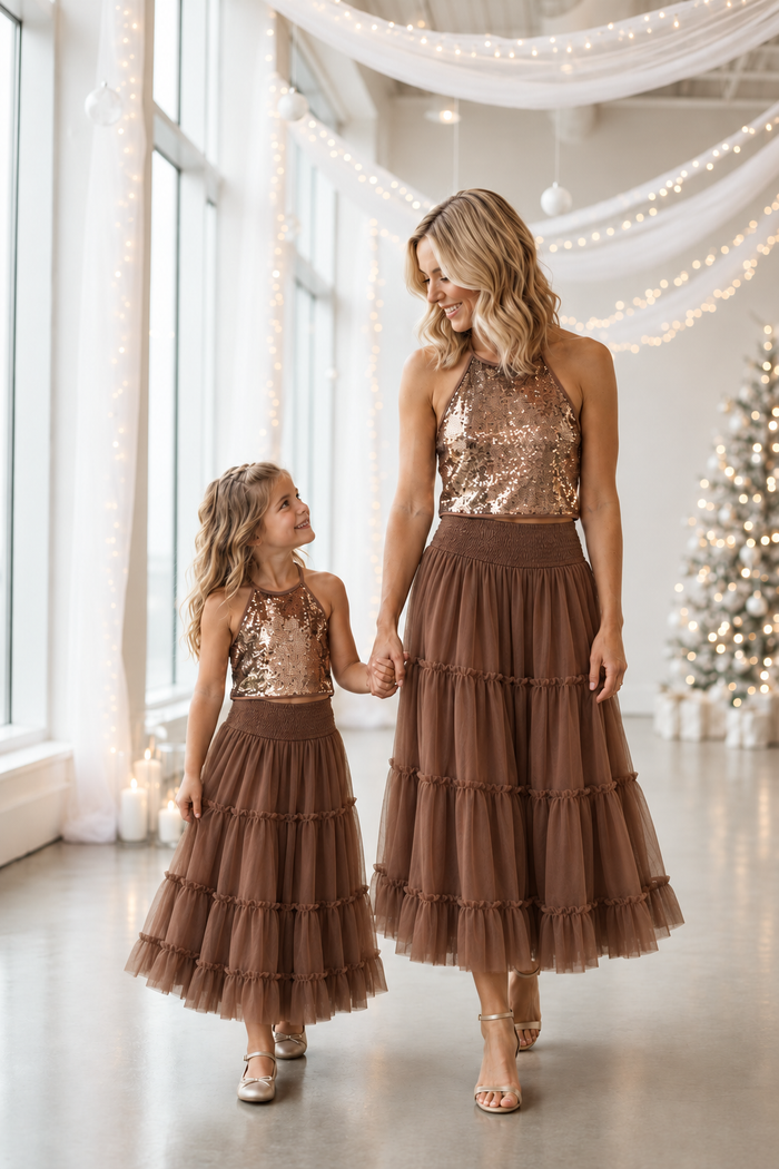 SS Women's Bottoms Women's Jolie Skirt (cocoa tulle)