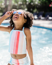 Tankini Set (rainbow stripe) FINAL SALE