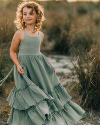 Wendy Dress (soft teal muslin)