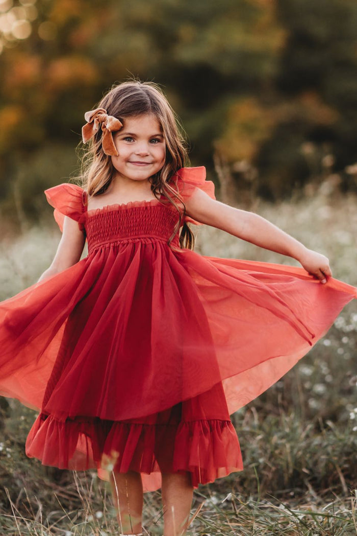 INDIE BLUE Dresses Juliet Dress (venetian red tulle)