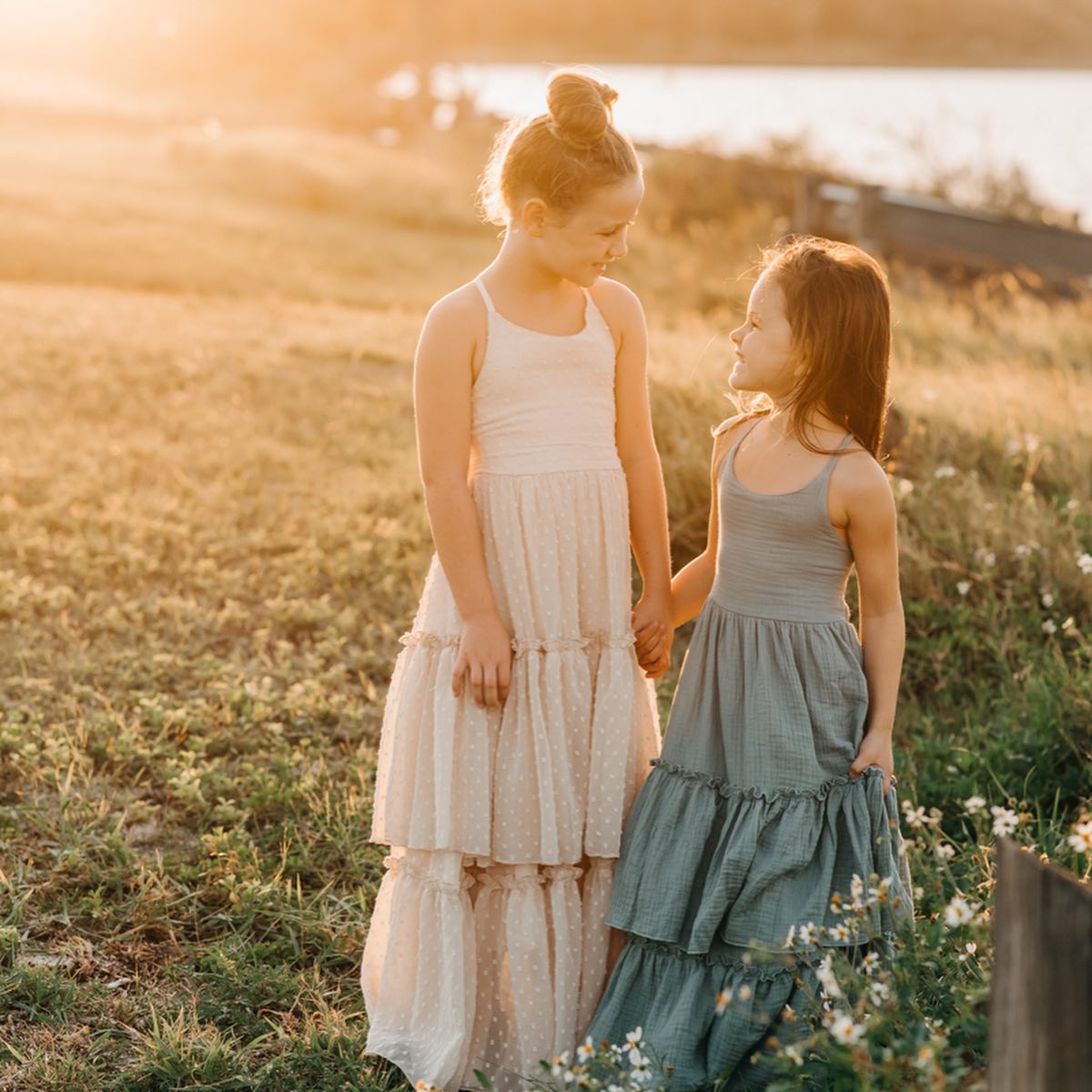 Wendy Dress (soft teal muslin)