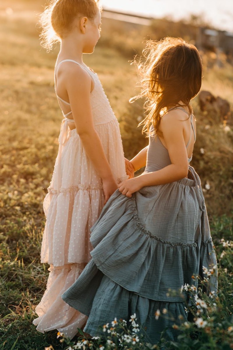 Wendy Dress (soft teal muslin) – INDIE BLUE