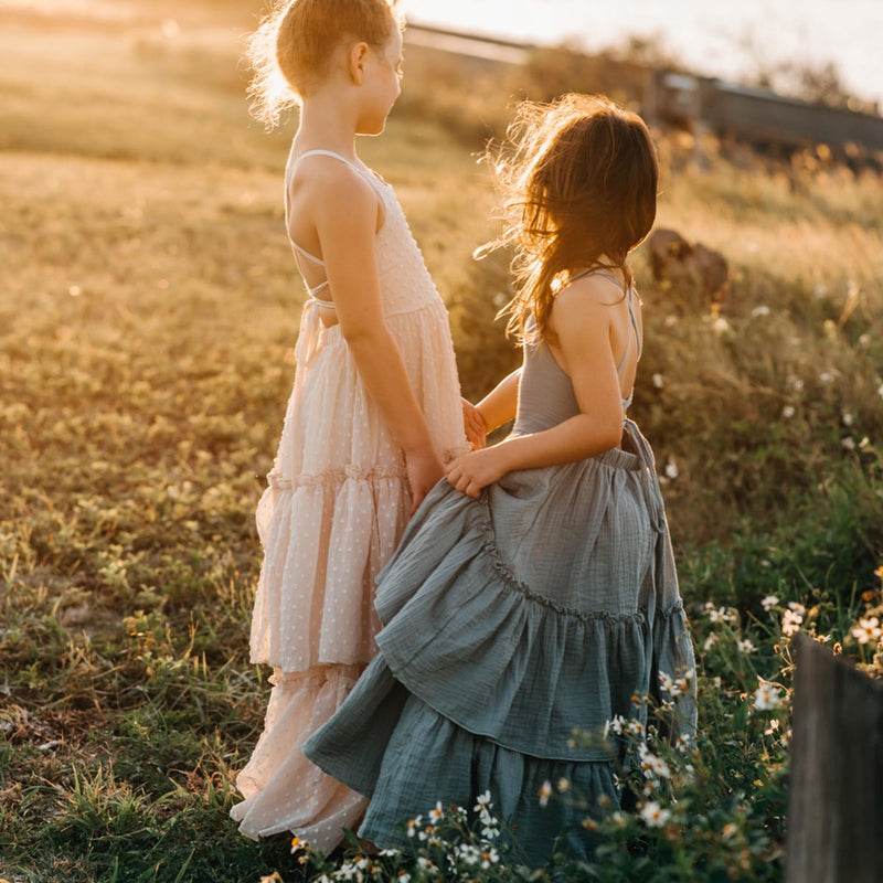 Wendy Dress (soft teal muslin)