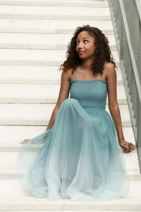 Women's Isa Maxi (blue ombre tulle)