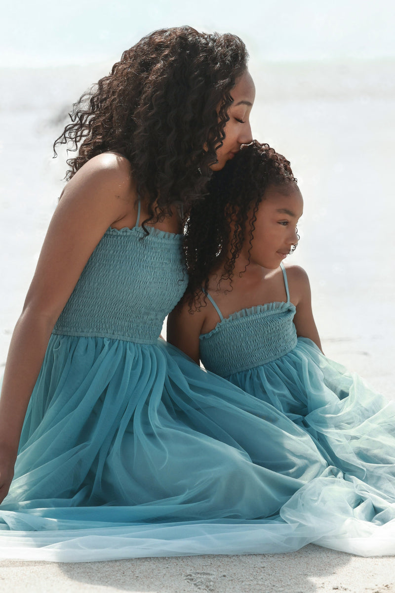 Women's Isa Maxi (blue ombre tulle)