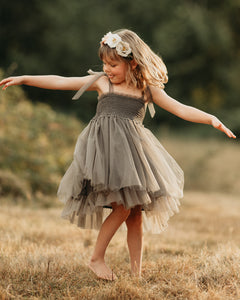 Isa Tulle Dress (bark)