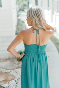 Women's Tessa Maxi (emerald linen)