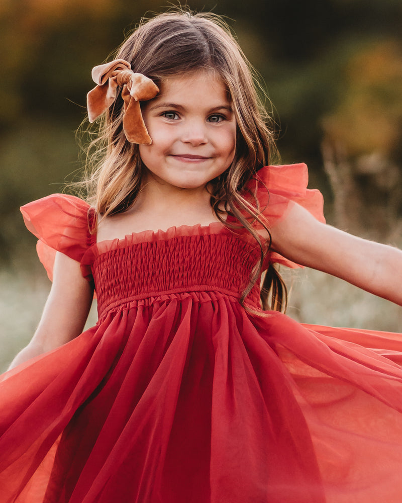 Juliet Tulle Dress (venetian red)