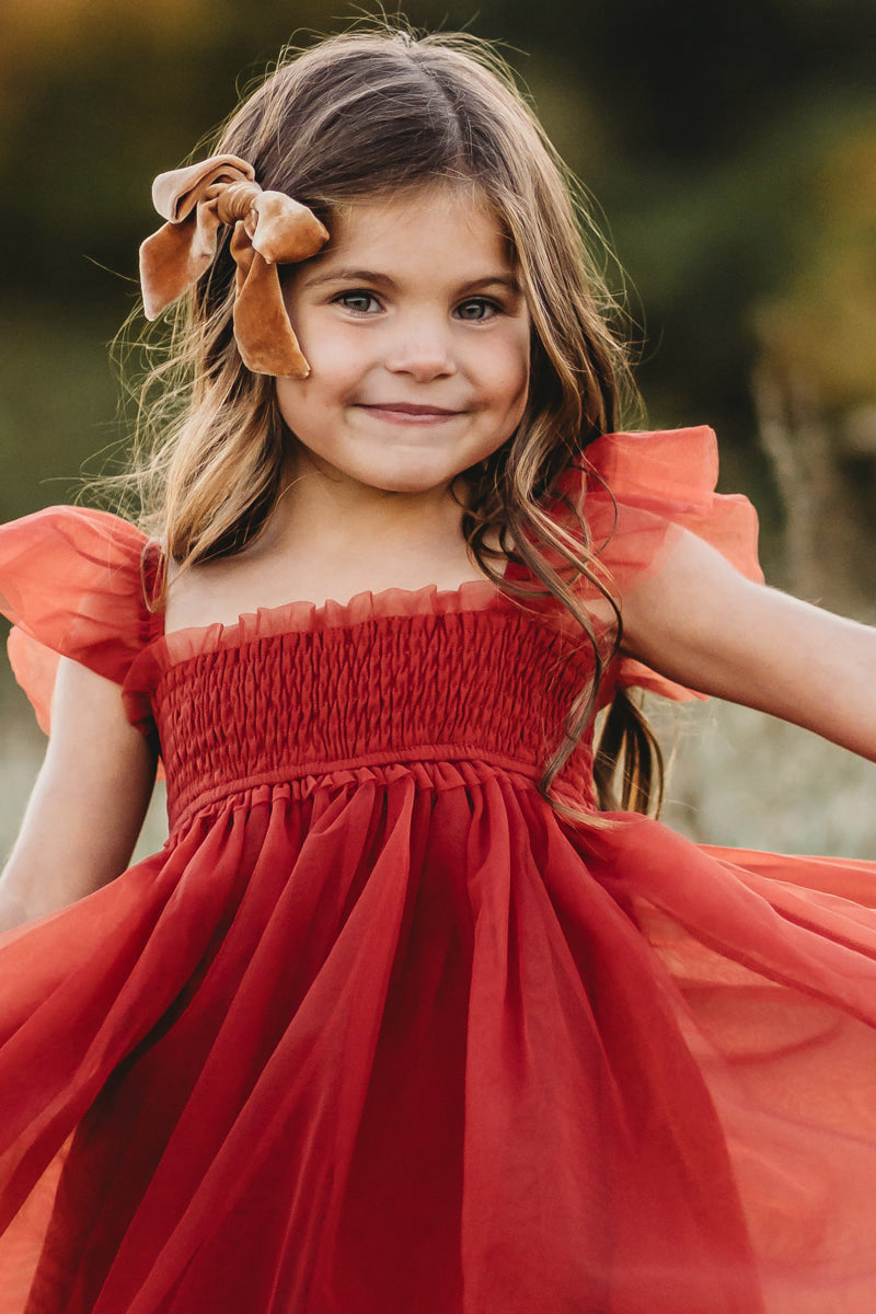 Juliet Dress (venetian red tulle) INDIE BLUE Juliet Dress (venetian red tulle) INDIE BLUE