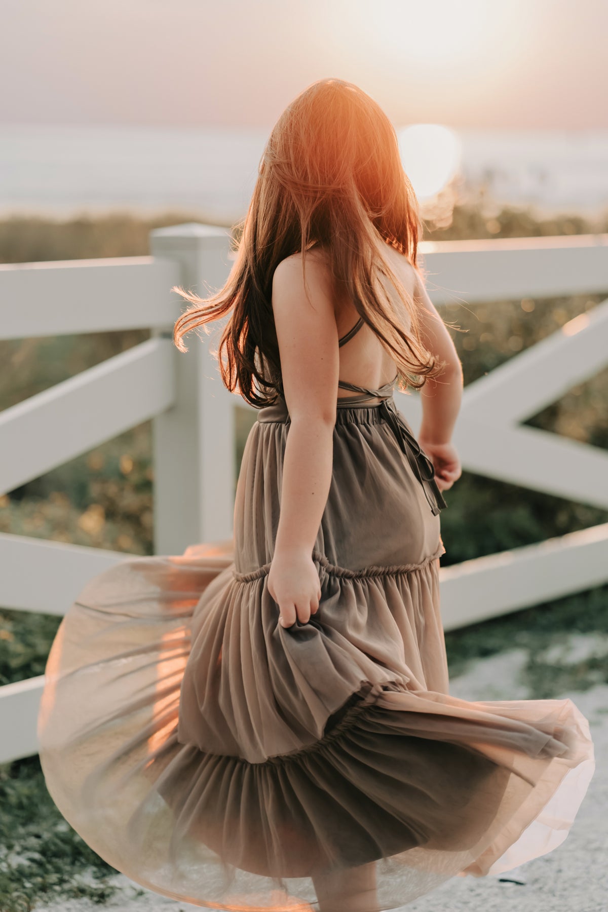 Wendy Tulle Dress (mocha)