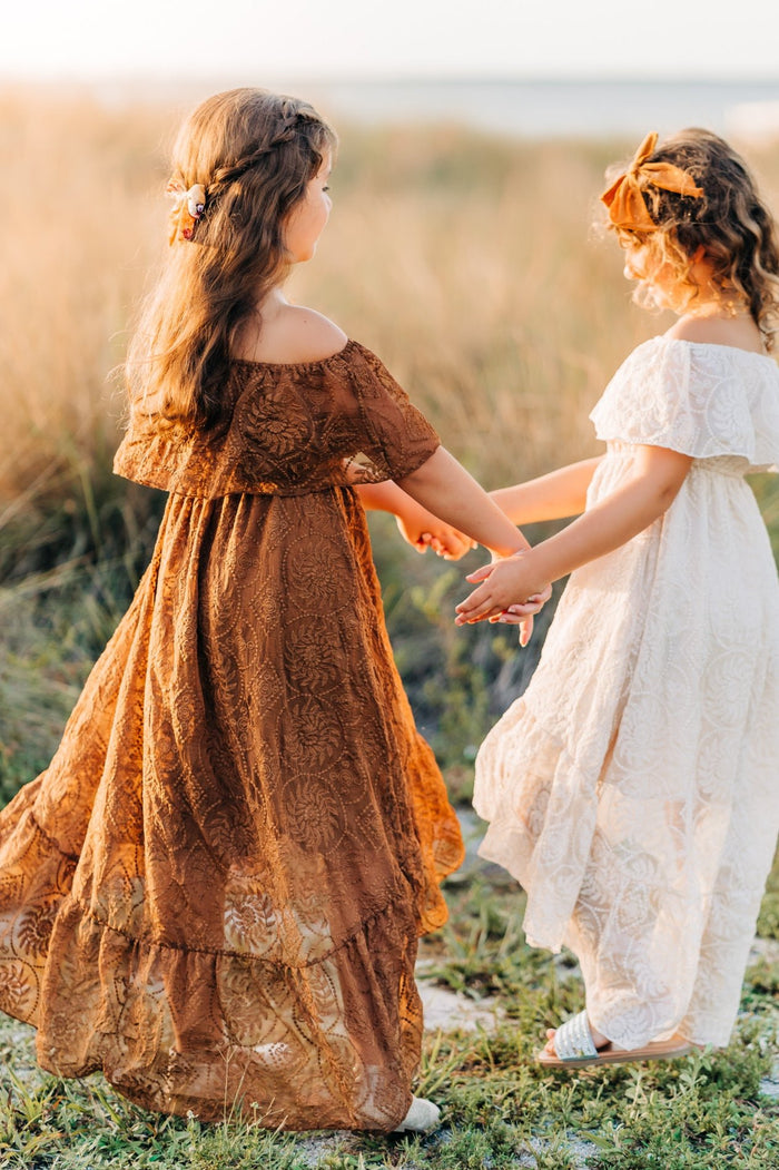 Leah Lace Dress (mocha)