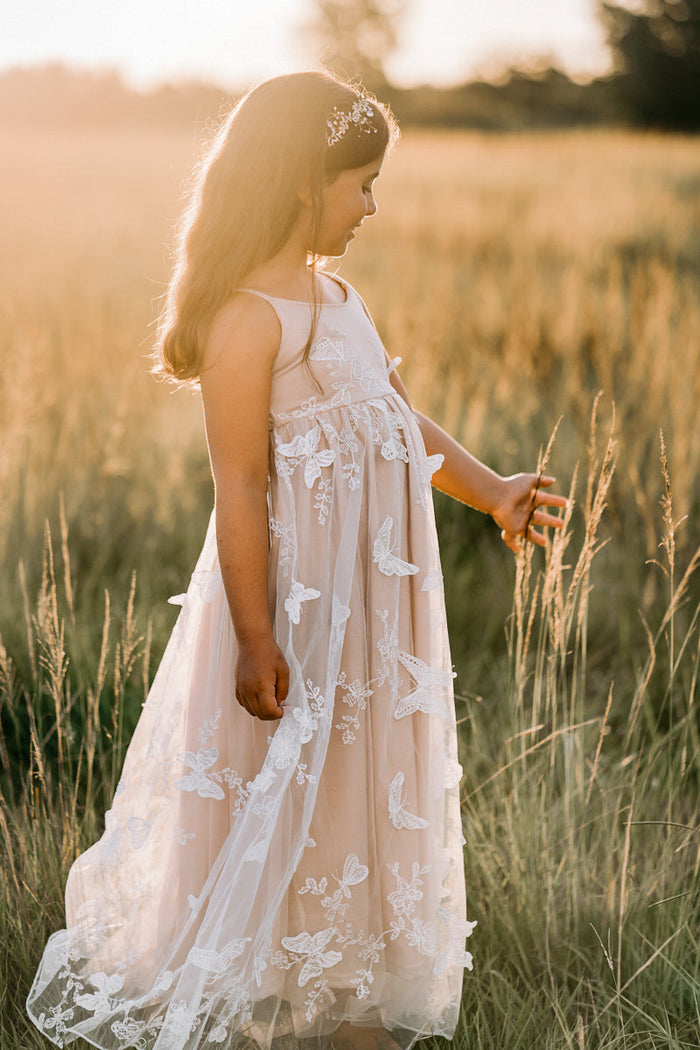 INDIE BLUE Dresses Butterfly Dress (natural)