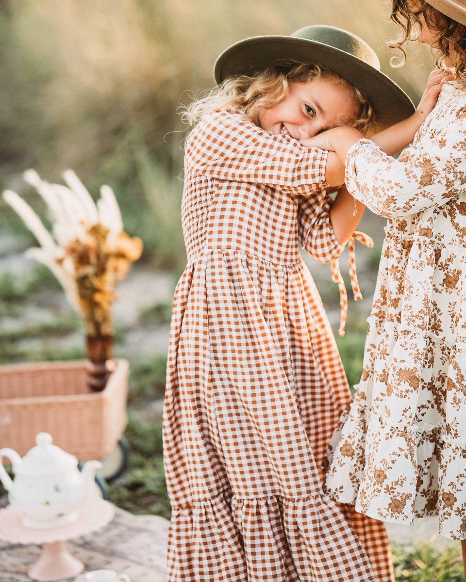 Ladies gingham clearance dress