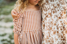 Load image into Gallery viewer, Maisy Dress (brown gingham)