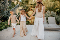 Bella Maxi Pants (almond soft linen)