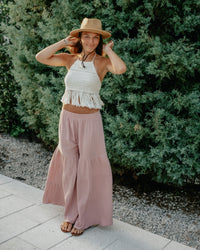 Women's Bella Maxi Pants (peony muslin)