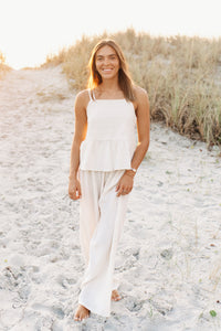 Women's Sadie Top (light ivory muslin) FINAL SALE