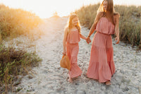 Women's Bella Maxi Skirt (deep coral muslin)