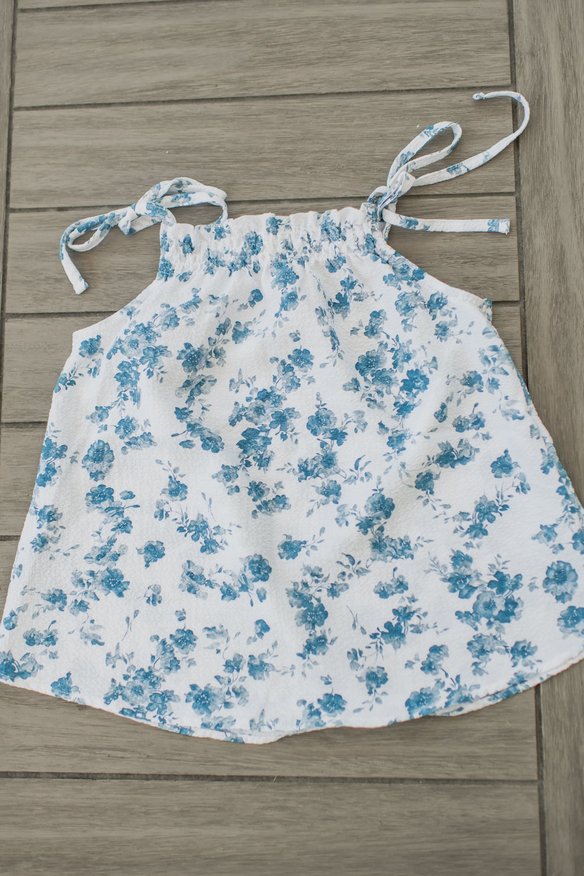 Kiera Top (sapphire floral) FINAL SALE