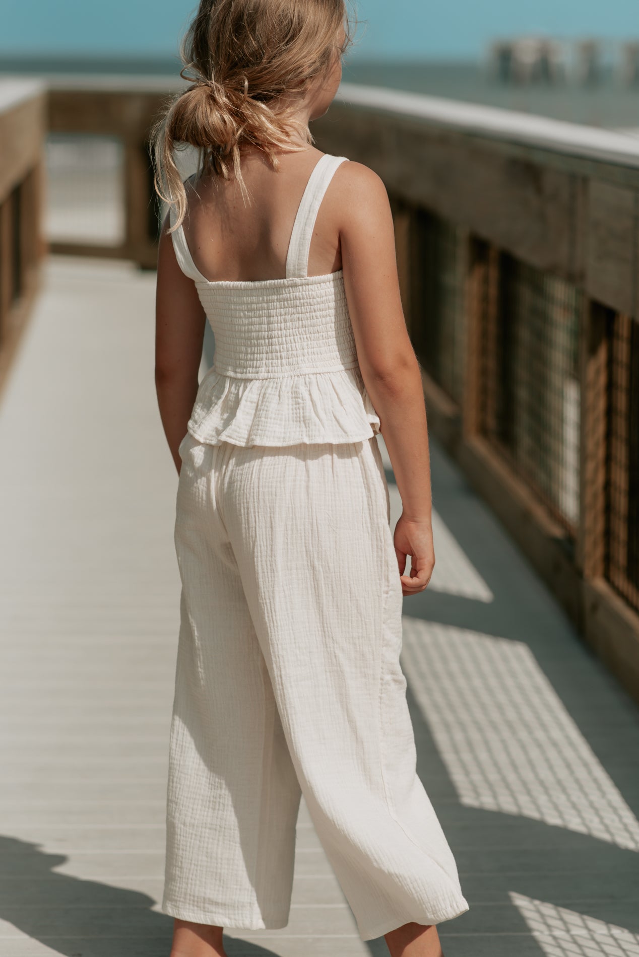 Sadie Pants (light ivory muslin) FINAL SALE – INDIE BLUE