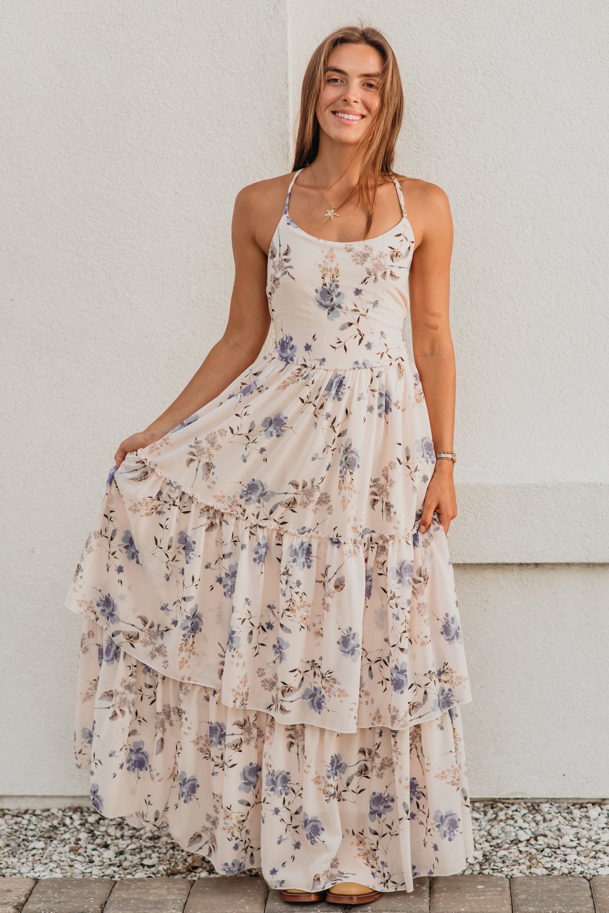 Women's Wendy Dress (floral blue)