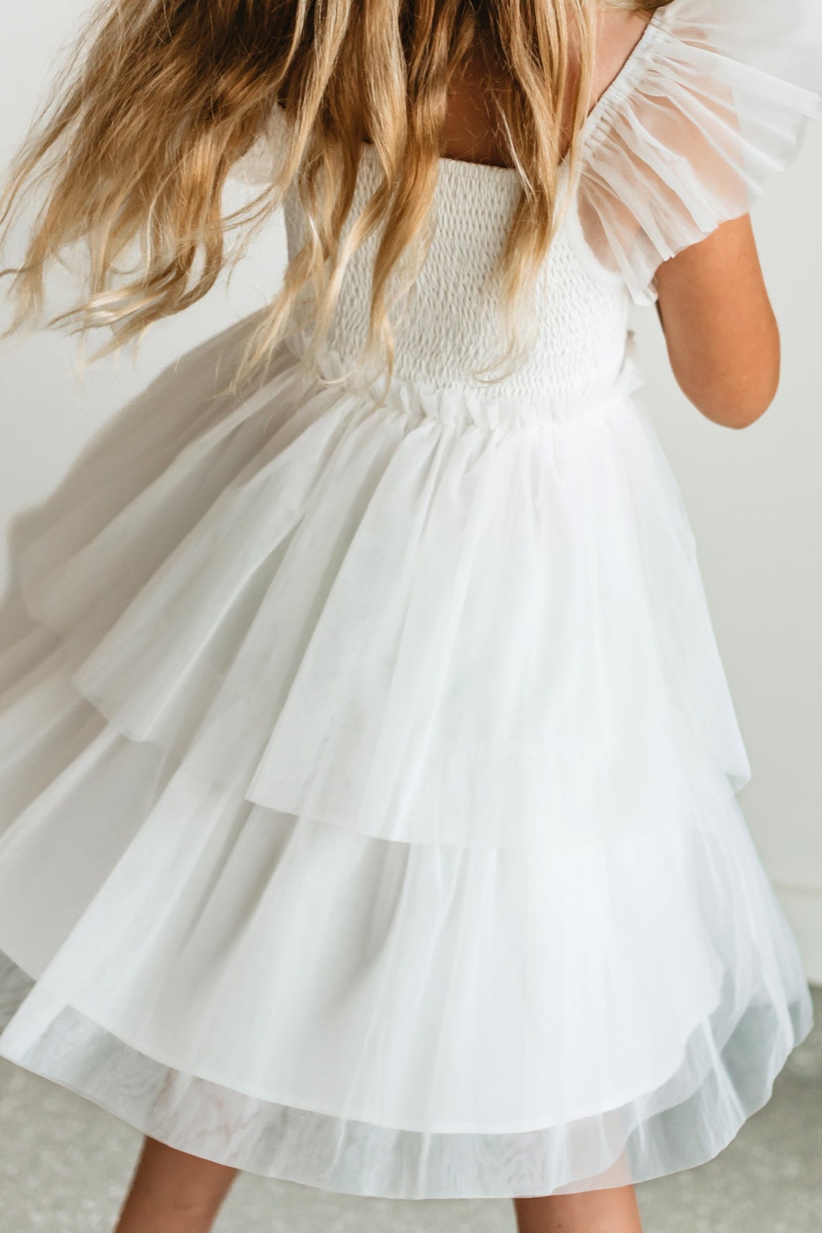 Emilia Dress (soft white tulle)