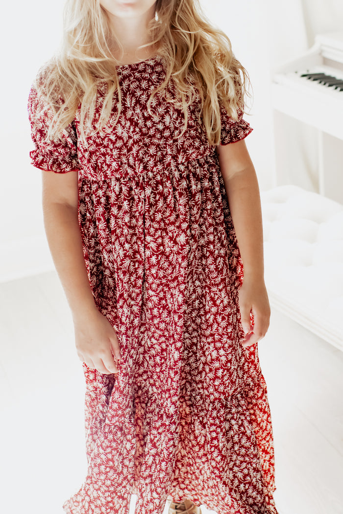 Mae Maxi Dress (whimsy red) PREORDER
