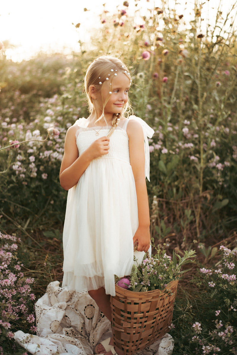 Isa Tulle Dress (antique ivory)