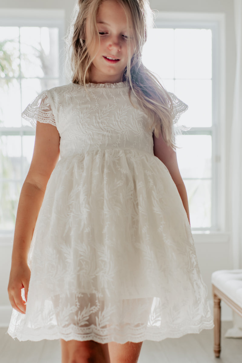 Tabatha Lace Dress (snow)