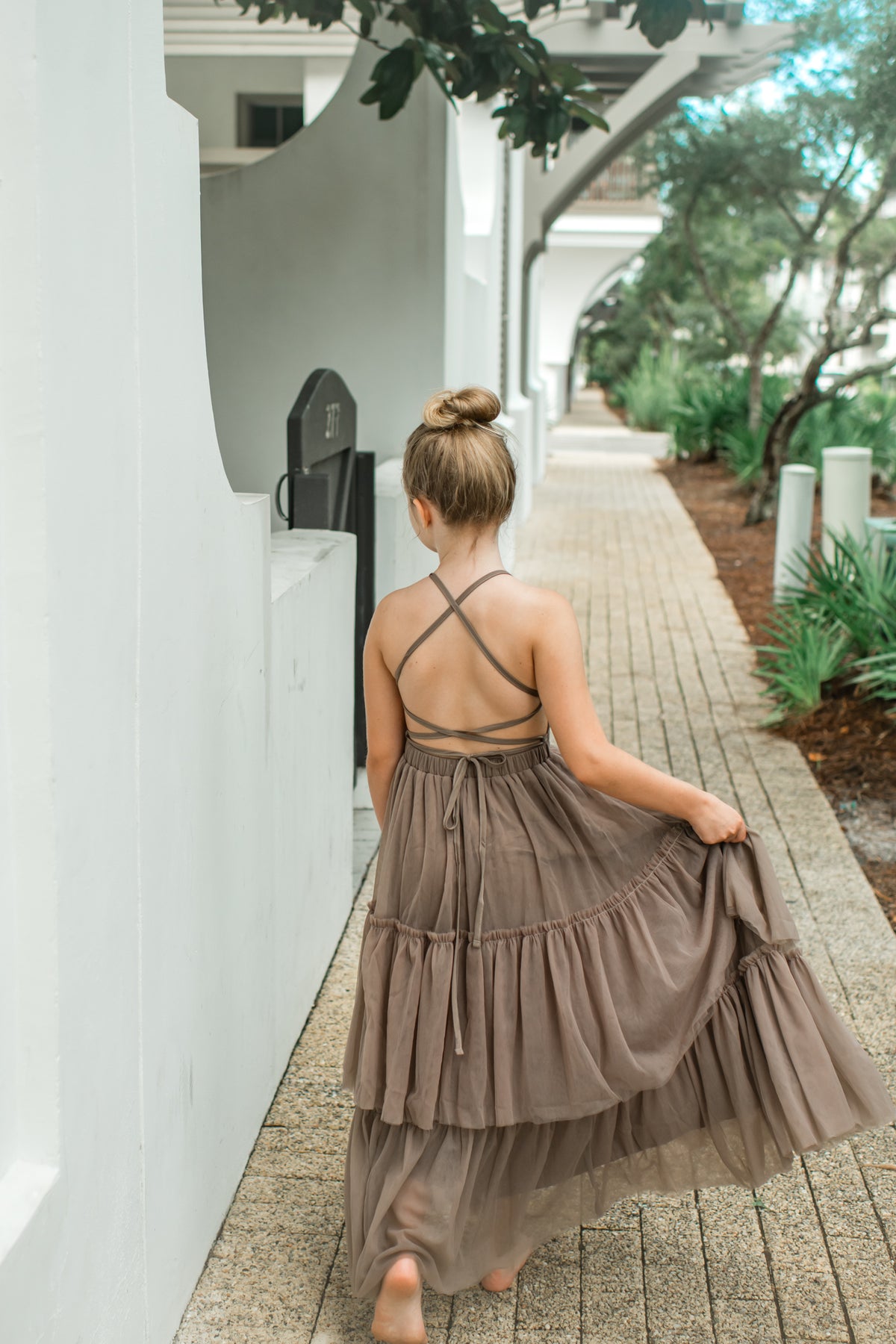 Wendy Tulle Dress (mocha)