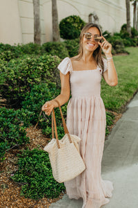 Women's Marabella Dress (soft pink chiffon)