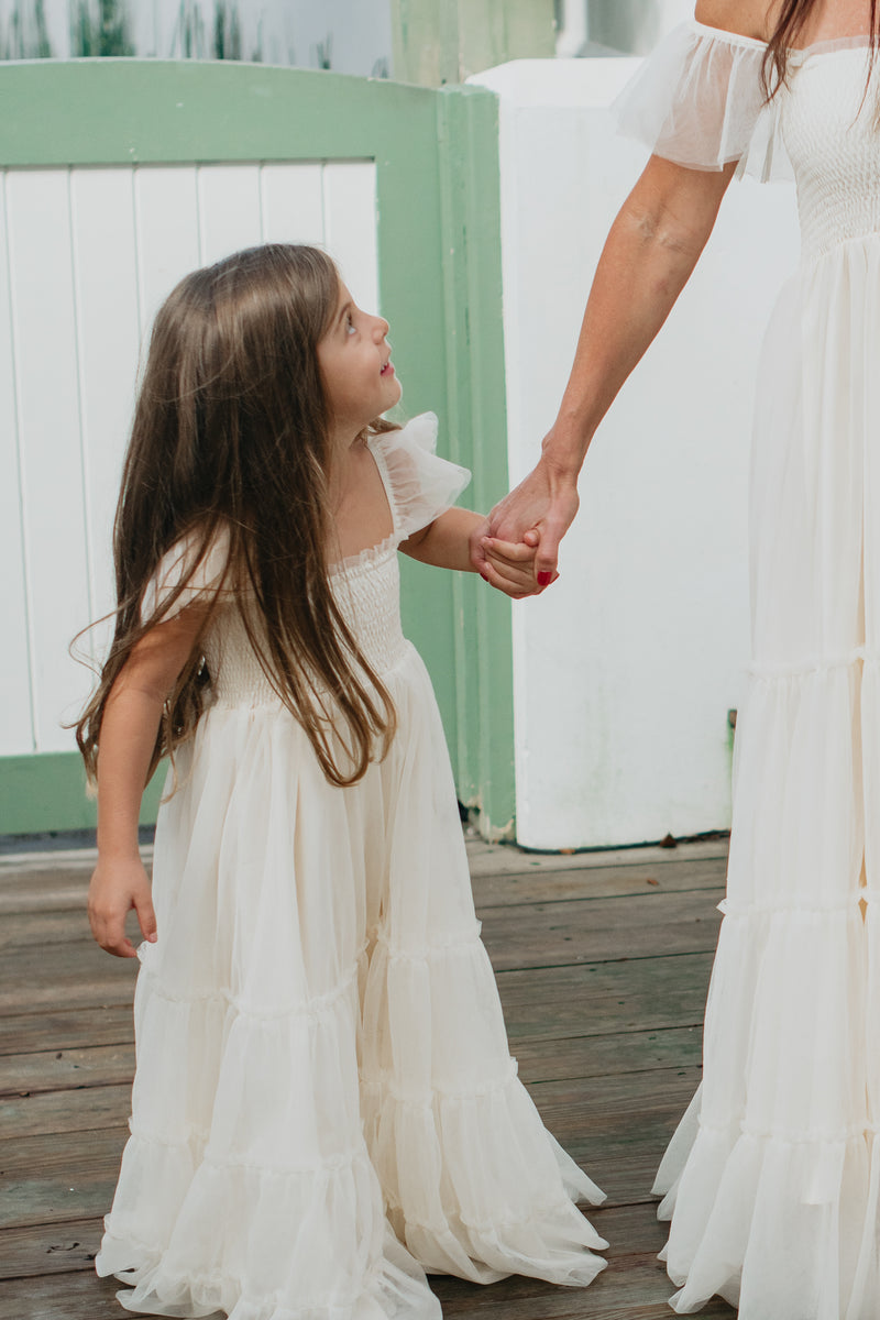 Marabella Dress (antique ivory tulle)