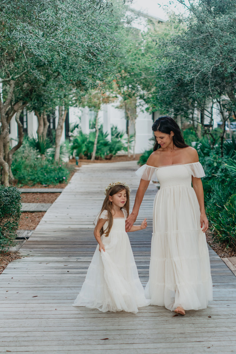 Marabella Dress (antique ivory tulle)