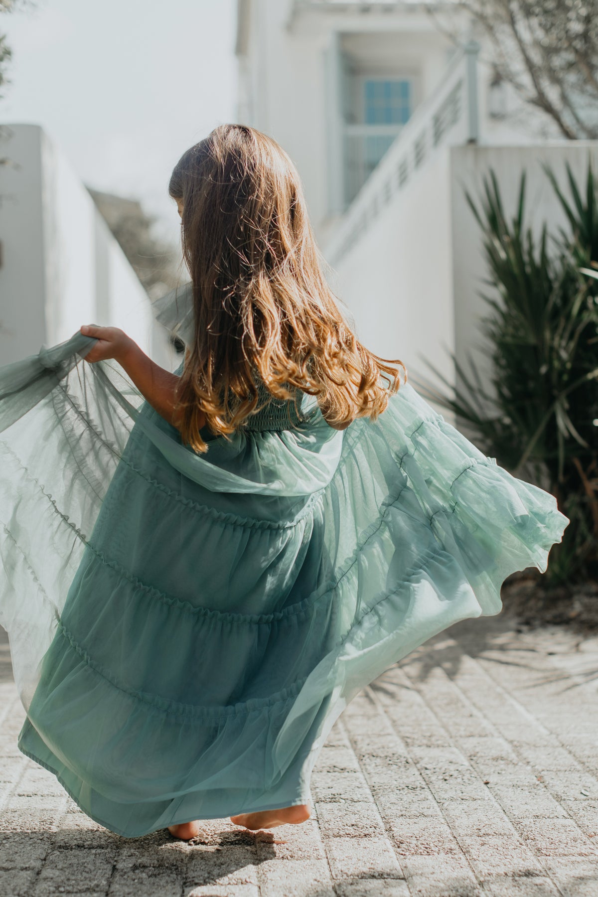 Marabella Dress (soft teal tulle)