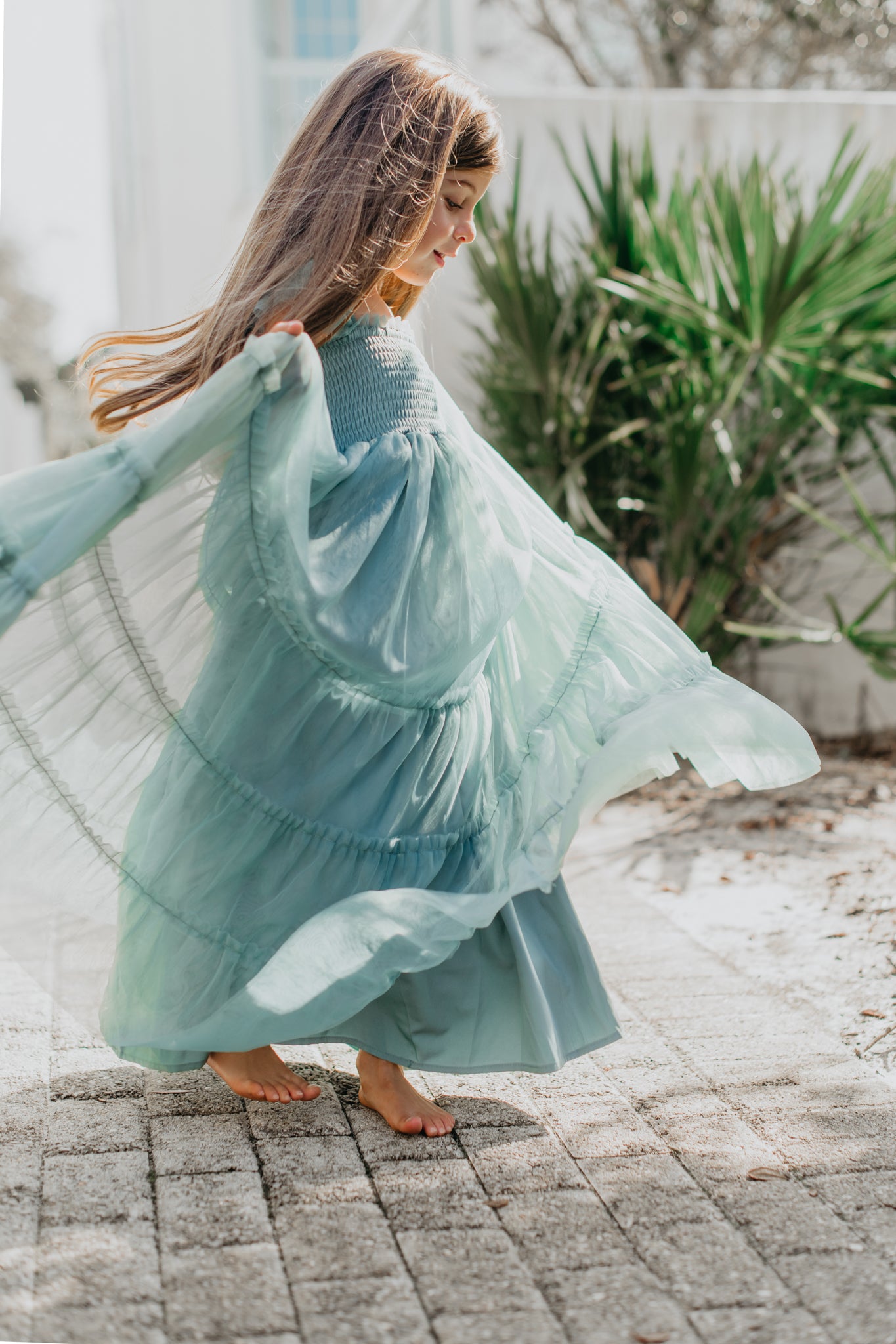 Marabella Dress (soft teal tulle) – INDIE BLUE