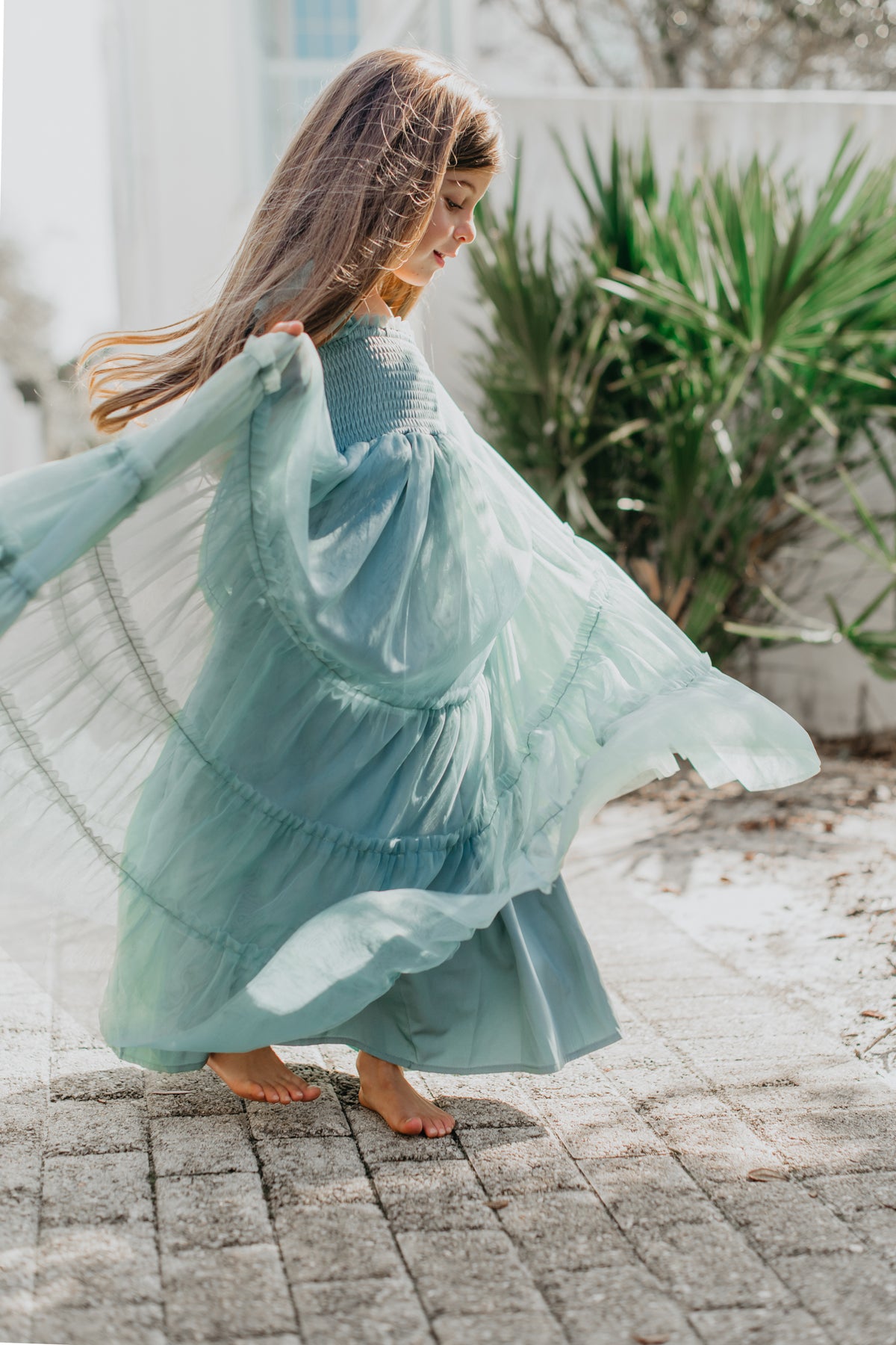 Marabella Dress (soft teal tulle)