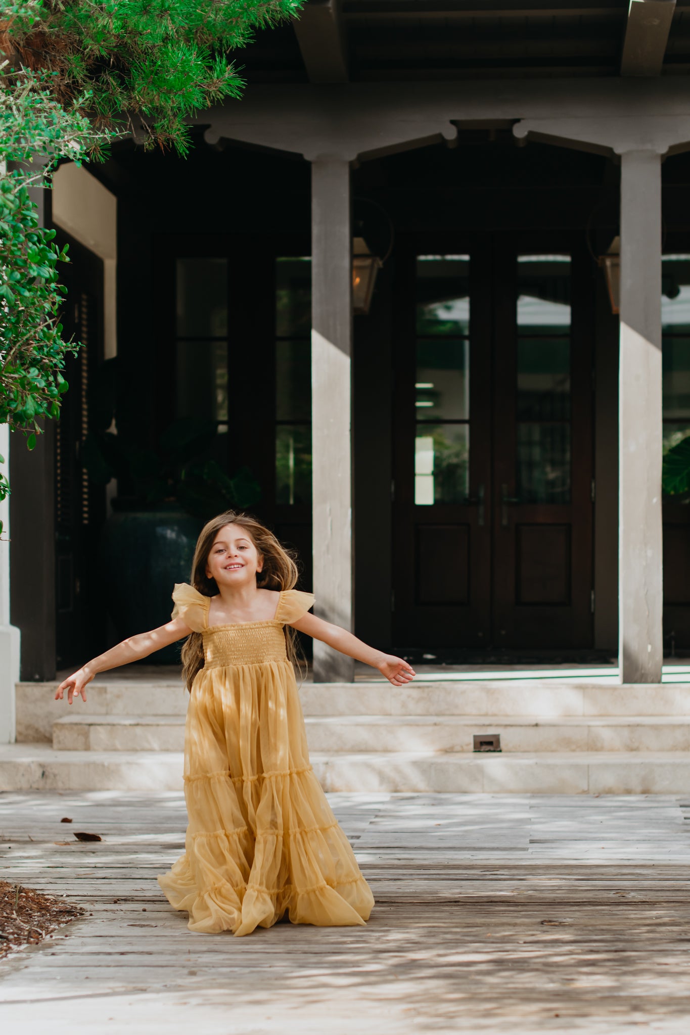 Marabella Dress (saffron tulle) – INDIE BLUE