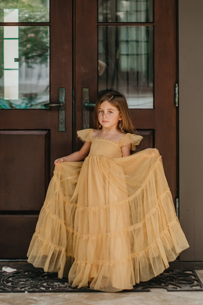 INDIE BLUE Dresses Marabella Dress (saffron tulle)