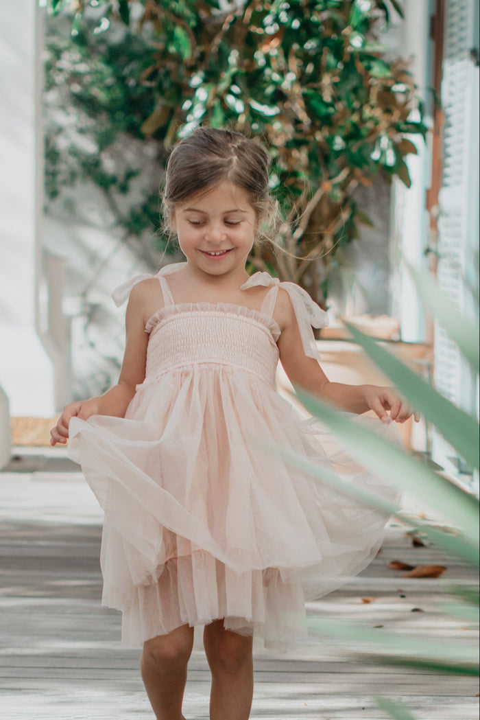 INDIE BLUE Dresses Isa Dress (blush tulle)
