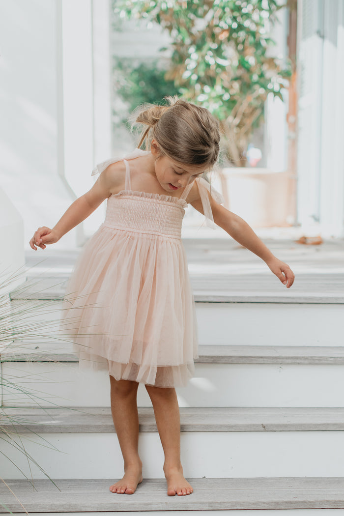 INDIE BLUE Dresses Isa Dress (blush tulle)