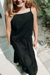 Cassie Top (black soft linen)