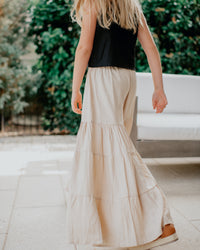 Bella Maxi Pants (almond soft linen)