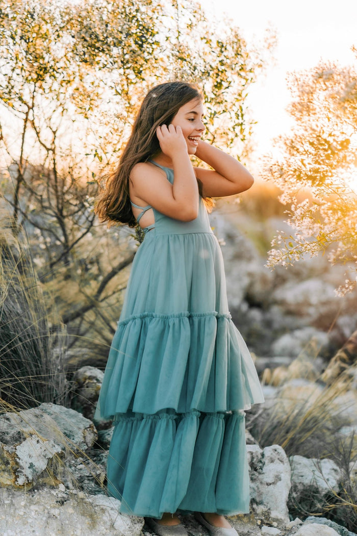 Wendy Dress (soft teal tulle)