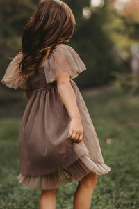 Fawn Dress (mocha tulle)