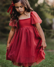 Load image into Gallery viewer, Fawn Tulle Dress (red)
