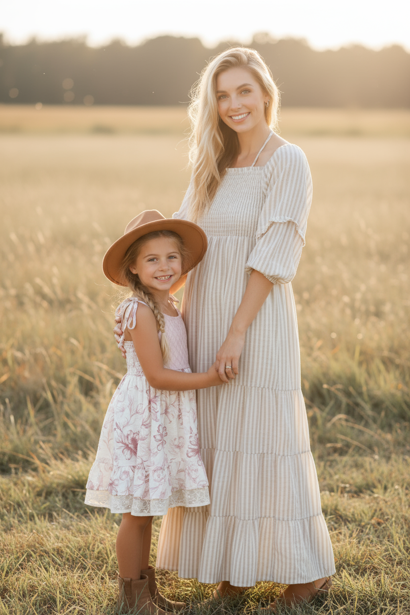 SS Girl's Dress Everleigh Dress (floret pink)