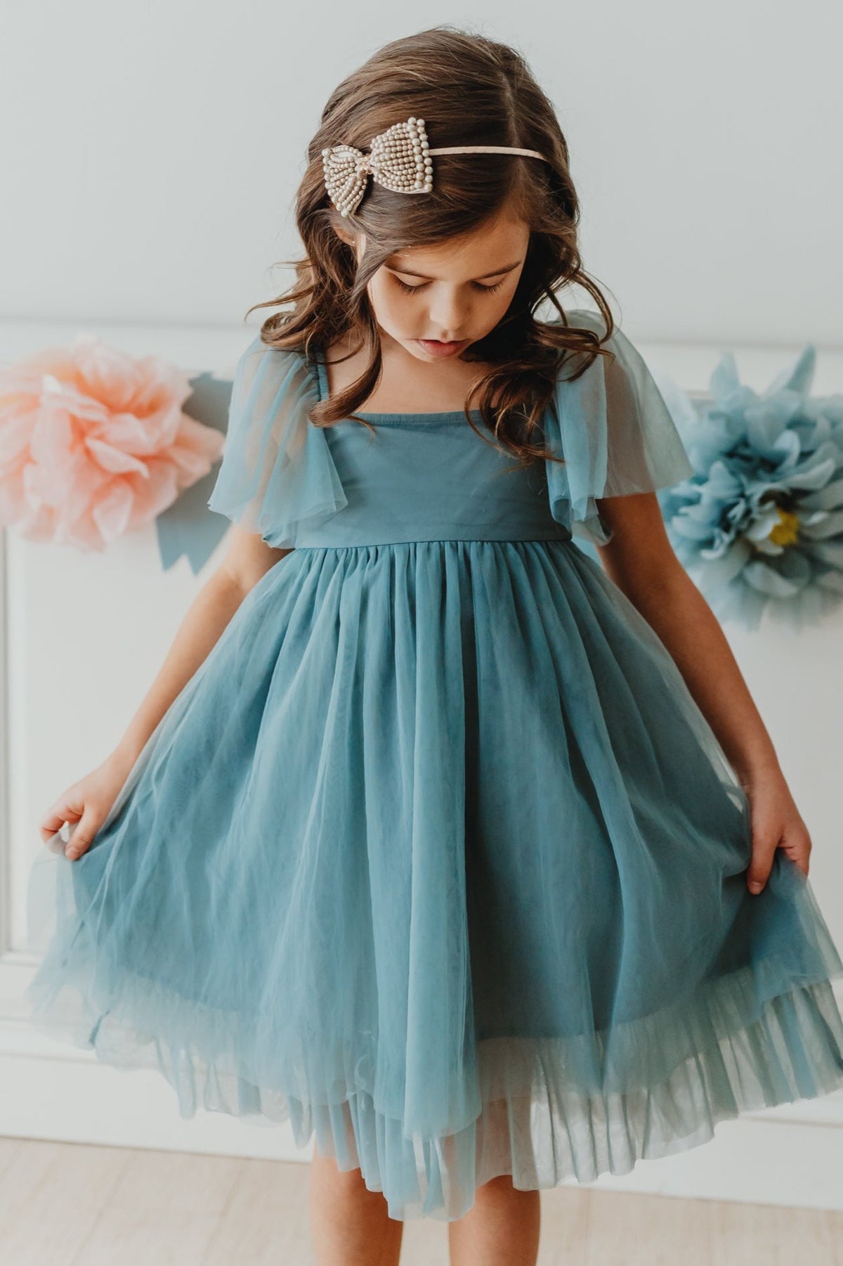 Fawn Dress (soft teal tulle) 4T Fawn Dress (soft teal tulle) 4T