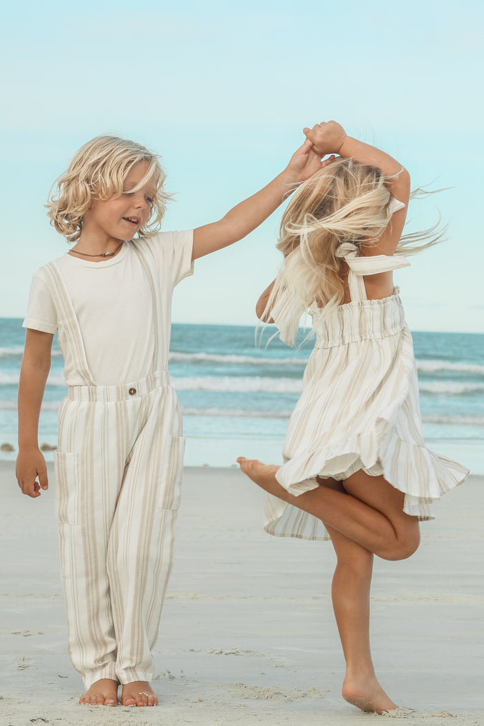 SS Boy's Bottoms Finn Pants (desert stripe linen)