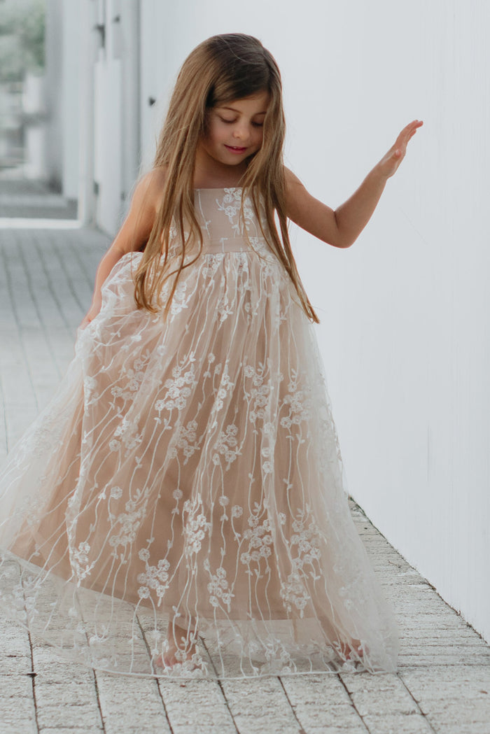SS Girl's Dress Fiona Lace Dress (natural)