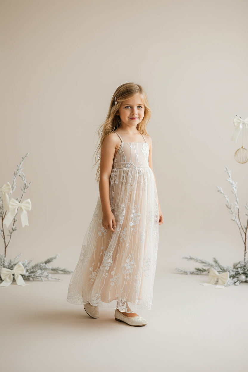 SS Girl's Dress Fiona Lace Dress (natural)